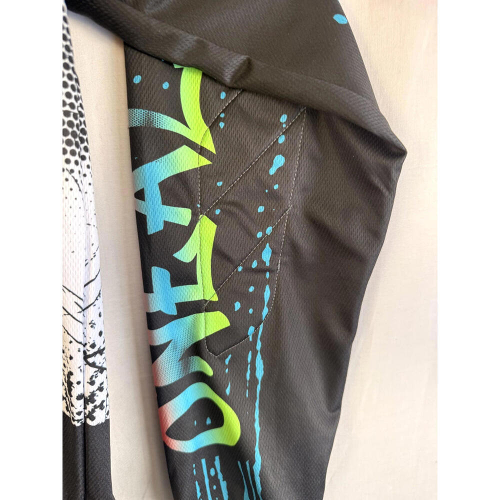 O’Neal Enjoy The Ride Jersey Size Mens XL - Padded Forearms - Graffiti Art - Picture 8 of 13